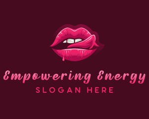 Sexy Woman Lips logo design