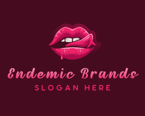 Sexy Woman Lips logo design