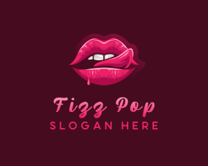 Sexy Woman Lips logo design