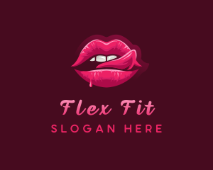 Sexy Woman Lips logo design