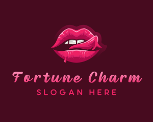 Sexy Woman Lips logo design