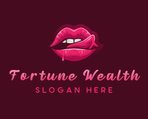 Sexy Woman Lips logo design