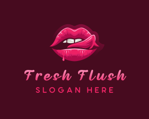 Sexy Woman Lips logo design