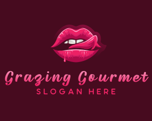 Sexy Woman Lips logo design