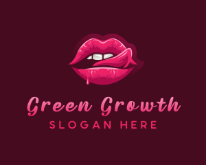 Sexy Woman Lips logo design