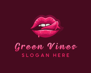 Sexy Woman Lips logo design