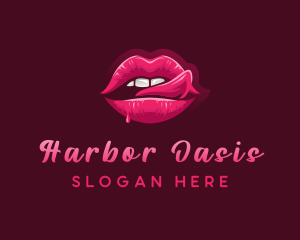 Sexy Woman Lips logo design