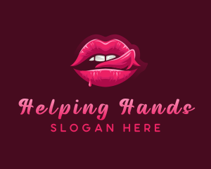 Sexy Woman Lips logo design