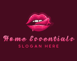 Sexy Woman Lips logo design