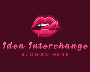 Sexy Woman Lips logo design