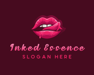 Sexy Woman Lips logo design