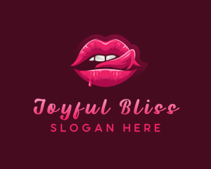 Sexy Woman Lips logo design