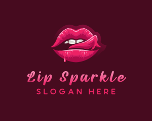 Sexy Woman Lips logo design