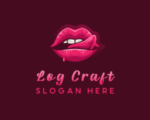 Sexy Woman Lips logo design