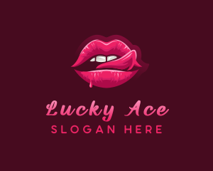 Sexy Woman Lips logo design