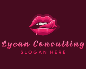 Sexy Woman Lips logo design