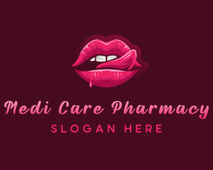 Sexy Woman Lips logo design