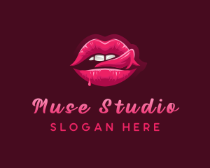 Sexy Woman Lips logo design