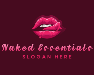 Sexy Woman Lips logo design