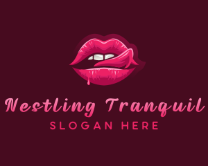 Sexy Woman Lips logo design