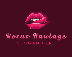 Sexy Woman Lips logo design