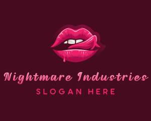 Sexy Woman Lips logo design