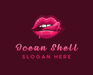 Sexy Woman Lips logo design