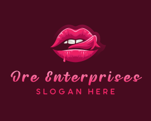 Sexy Woman Lips logo design