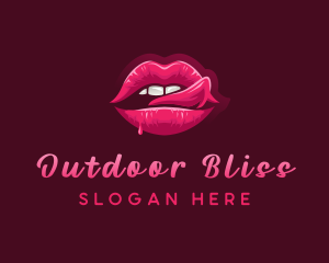 Sexy Woman Lips logo design