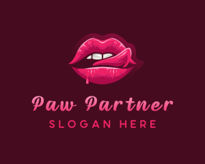 Sexy Woman Lips logo design