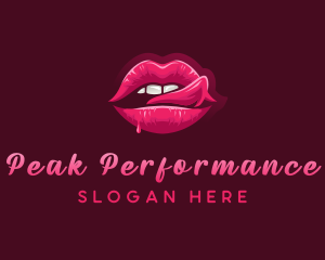 Sexy Woman Lips logo design