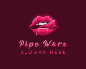 Sexy Woman Lips logo design