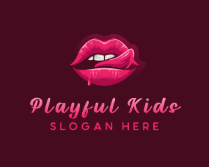 Sexy Woman Lips logo design