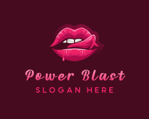 Sexy Woman Lips logo design