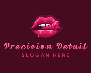 Sexy Woman Lips logo design