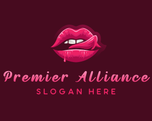 Sexy Woman Lips logo design