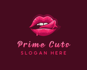 Sexy Woman Lips logo design