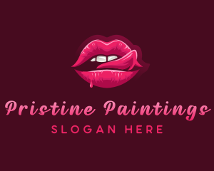 Sexy Woman Lips logo design