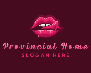 Sexy Woman Lips logo design