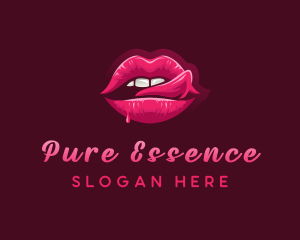 Sexy Woman Lips logo design