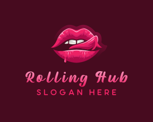 Sexy Woman Lips logo design