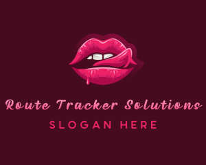 Sexy Woman Lips logo design