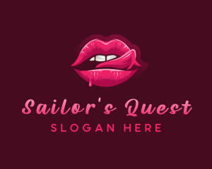 Sexy Woman Lips logo design