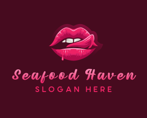 Sexy Woman Lips logo design