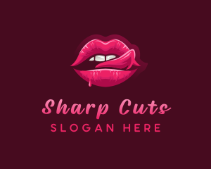 Sexy Woman Lips logo design