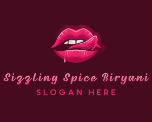 Sexy Woman Lips logo design