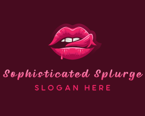 Sexy Woman Lips logo design