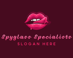 Sexy Woman Lips logo design