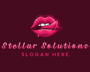 Sexy Woman Lips logo design