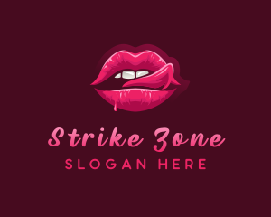 Sexy Woman Lips logo design